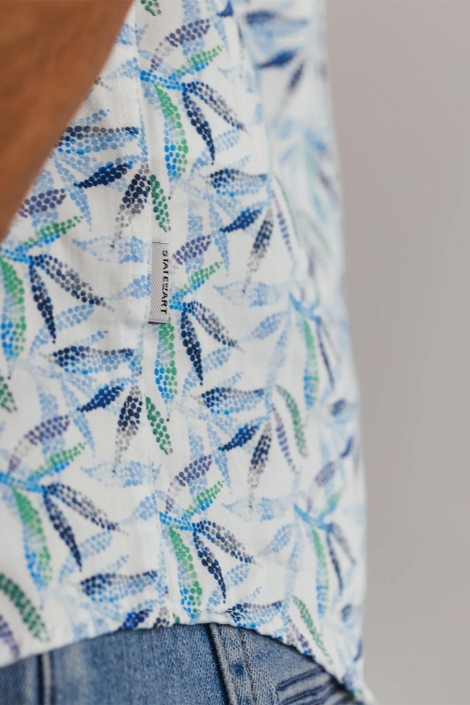State of Art shirt ss print satin